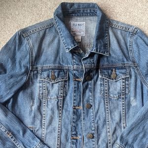 Women's jean jacket size L